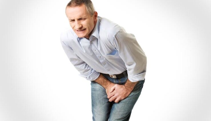 Ostre zapalenie gruczołu krokowego objawia się silnym bólem krocza u mężczyzny